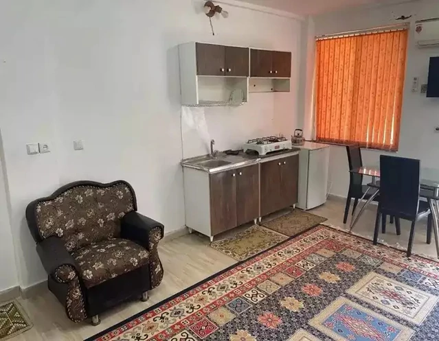 اتاق مبله با سینک ظرف شویی