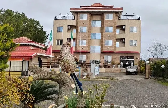 نمای بیرونی هتل آبشار بندر انزلی