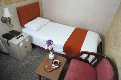 اتاق یک تخته کوچک در هتل اورین تهران