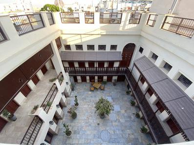 محوطه داخلی اقامتگاه سنتی دنسه ریحان بوشهر