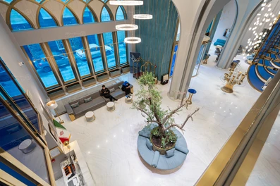 لابی هتل انتخاب مشهد از نمای بالا