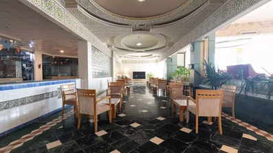 لابی هتل کابانا گاردن ارم کیش با فضای نشستن