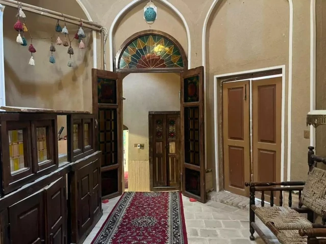 نمای داخلی اقامتگاه بوم گردی خشت آباد یزد