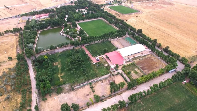 نمای هوایی مجتمع فرهنگی تفریحی کوثر البرز کرج