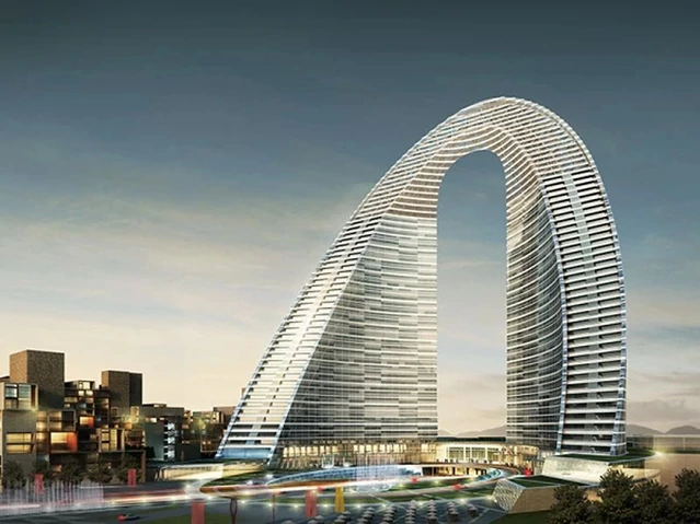 نمای بیرونی هتل پدیده شاندیز